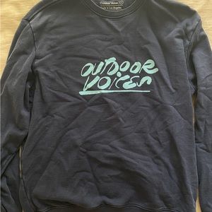 Outdoor voice logo crewneck